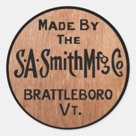 Made By S.A.Smith Mfg. Co.ヴィンテージロゴシール ラウンドシール