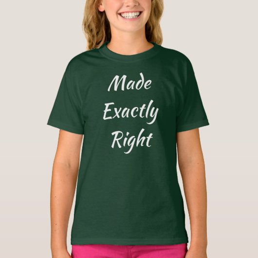 Made Exactly Right Girl's Basic T-shirt Tシャツ (正面)