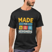 Made For JS Developers and Graphic Designers Retro Tシャツ (正面)