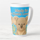 Made for Koala Lovers - Cute Wildlife Design for A カフェラテマグ (右アングル)