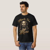 Made for More ゴールドレタリング イエス グラフィック Tシャツ (正面フル)