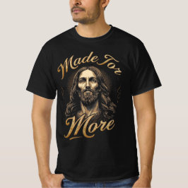 Made for More ゴールドレタリング イエス グラフィック Tシャツ