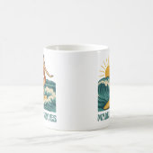 Made For Waves レトロサーフィンピンアップ | サーフィンガール コーヒーマグカップ (中央)