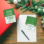 Made For You」シューボックスカード – 緑 ノートカード