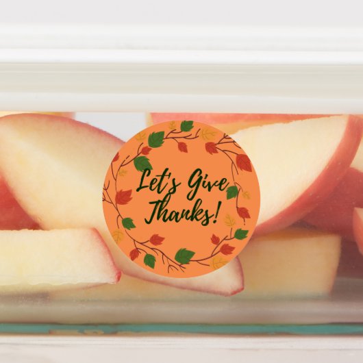 Made for You Circleスタンプ紅葉 ラベル (貼付)