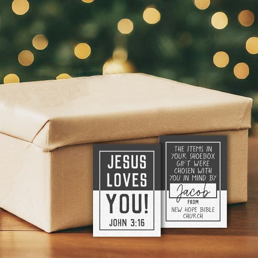 Made For You' Shoeboxカード – グレー ノートカード