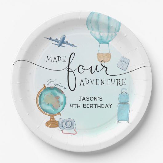 Made Four Adventure 4th 誕生日パーティー ペーパープレート (正面)