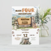 Made FOUR Adventure Woodlands Birthday 招待状 (スタンド正面)