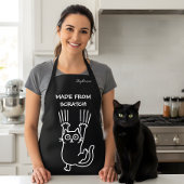 Made from scratch funny cat kitchen  エプロン