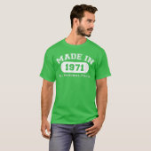 Made in 1971 All Original Parts Funny 51st Birthda Tシャツ (正面フル)