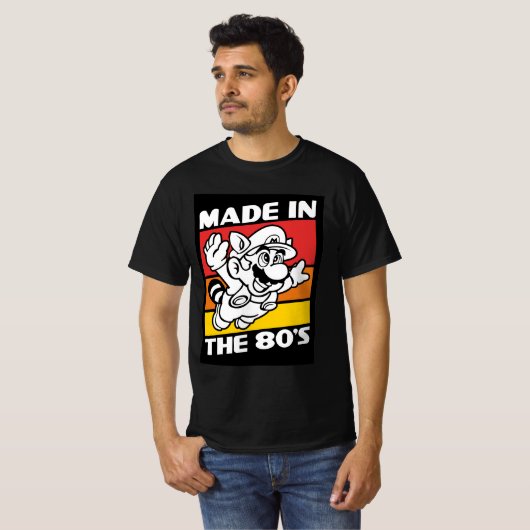 made in 80's Mario  Tシャツ (正面フル)