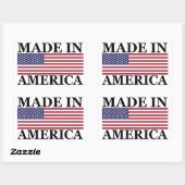 MADE IN AMERICAステッカー 長方形シール (シート)