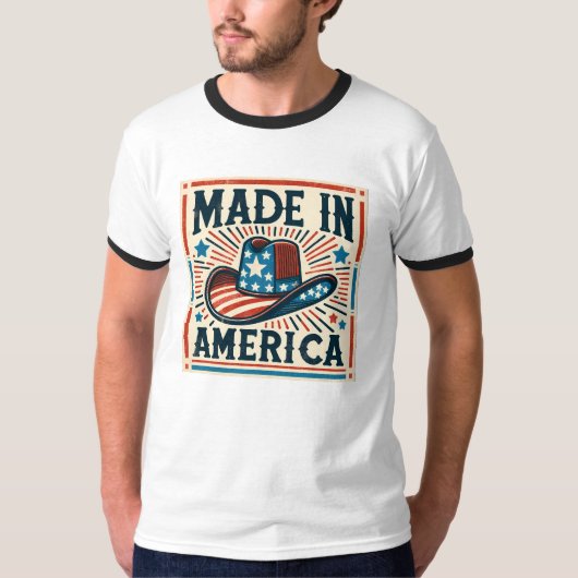 Made In America (アメリカ製) 7月4日 Tシャツ (正面)