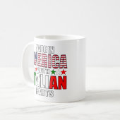 Made in America with Parts(パーツ付きアメリカ製イタリアン) コーヒーマグカップ (正面左)