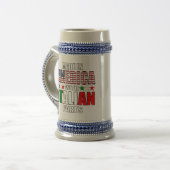 Made in America with Parts(パーツ付きアメリカ製イタリアン) ビールジョッキ (正面左)