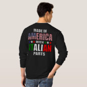 Made in America with Parts(パーツ付きアメリカ製イタリアン) Tシャツ (裏面フル)