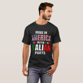 Made in America with Parts(パーツ付きアメリカ製イタリアン) Tシャツ (正面フル)