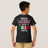 Made in America with Parts(パーツ付きアメリカ製イタリアン) Tシャツ (裏面フル)