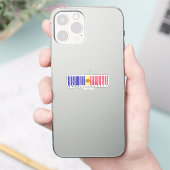 Made in Andorra Barcode Flag Sticker シール (スマートフォン)