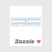 Made in Argentina Barcode Flag Sticker シール (シート)