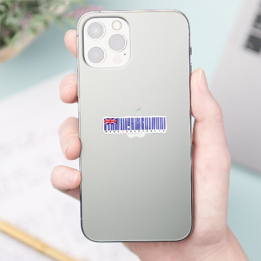 Made in Australia Barcode Flag Sticker シール (スマートフォン)