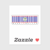 Made in Belize Barcode Flag シール (シート)