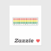 Made in Bolivia Barcode Flag Sticker シール (シート)