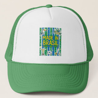 Made In Brasil Cultural Icons Colorful Design キャップ