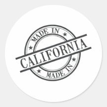 Made In Californiaスタンプスタイルロゴシンボルブラック