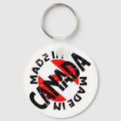 Made In CanadaラベルCanadian Keychain キーホルダー (裏面)