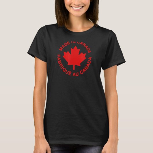 Made in Canada Fabrique au Canadaプライド Tシャツ (正面)