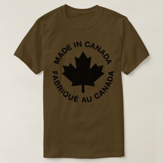 Made In Canada Maple Leaf Premium Tシャツ (デザイン正面)