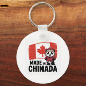 Made in Chinada Panda – Chinese Canadian キーホルダー (正面)