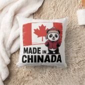 Made in Chinada Panda – Chinese Canadian クッション (ブランケット)