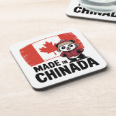 Made in Chinada Panda – Chinese Canadian コースター (左側)