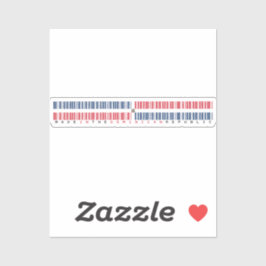 Made in Dominican Republic Barcode Flag シール