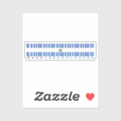 Made in El Salvador Barcode Flag シール (シート)