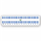 Made in El Salvador Barcode Flag シール (正面)