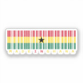 Made in Ghana - 誇りを持った伝統シール シール (正面)