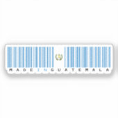 Made in Guatemala Barcode Flag シール (正面)
