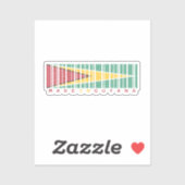 Made in Guyana Barcode Flag Sticker シール (シート)
