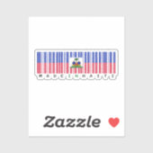 Made in Haiti Barcode Flag シール (シート)