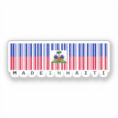 Made in Haiti Barcode Flag シール (正面)