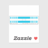 Made in Honduras Barcode Flag シール (シート)