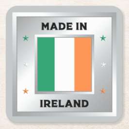 Made In Ireland スクエアペーパーコースター