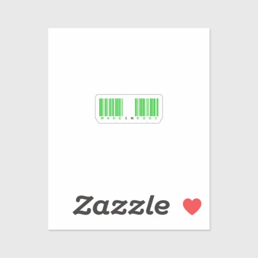 Made in Kogi State Barcode Flag シール (シート)