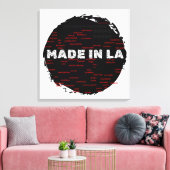 Made In LA Hood Map By Abby Anime (c) キャンバスプリント (インサイチュ (リビング))