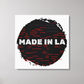 Made In LA Hood Map By Abby Anime (c) キャンバスプリント