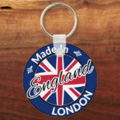 Made in London England Union Jack Flag キーホルダー (正面)
