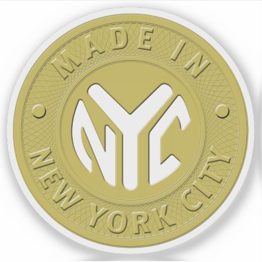 Made In New York City Token シール (正面)